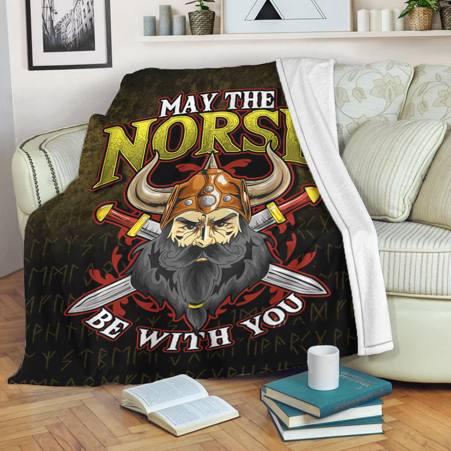 Ligerking Premium Blanket -May The Norse Be With You Premium Blanket A7