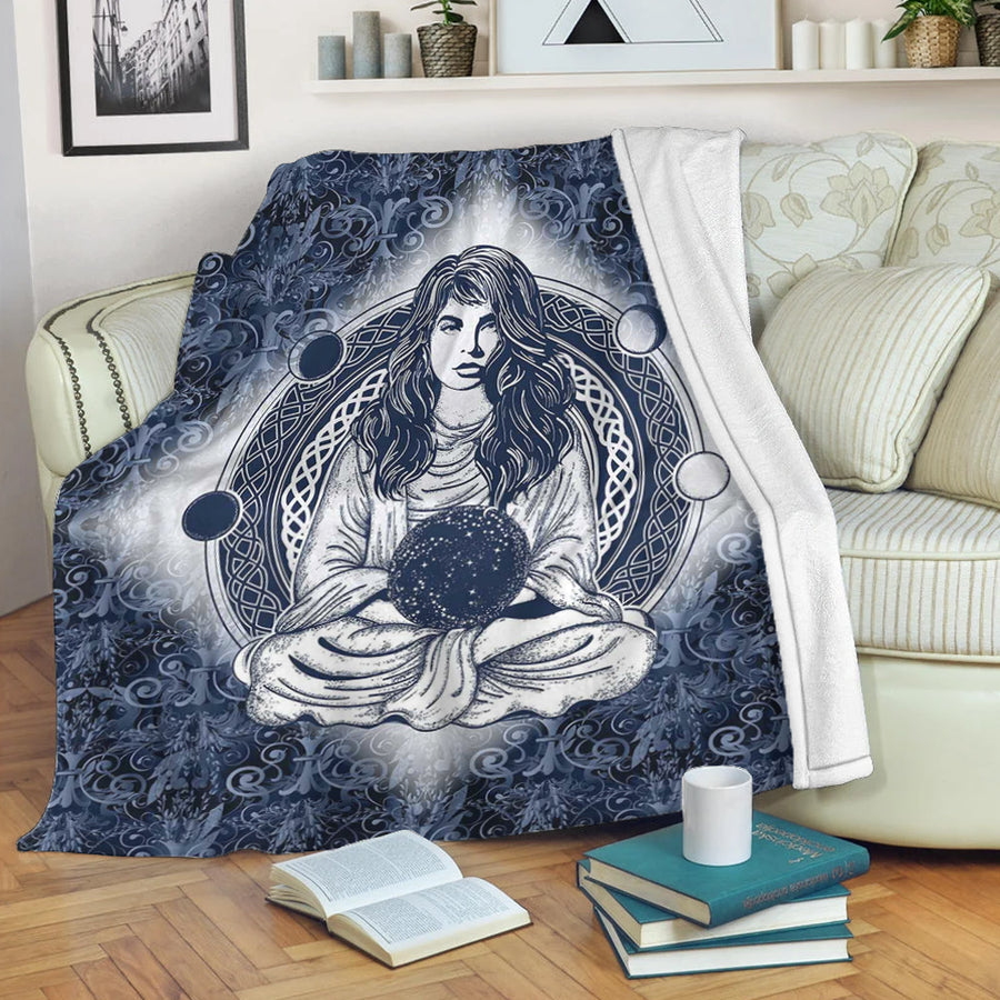 Ligerking Premium Blanket - Wicca Sorceress Celtic Tattoo Premium Blanket A35