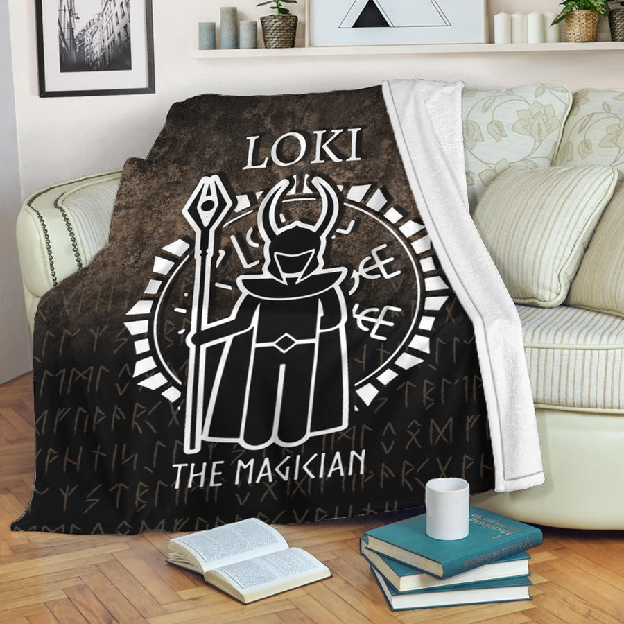 Ligerking Premium Blanket - Loki The Magician Premium Blanket A7