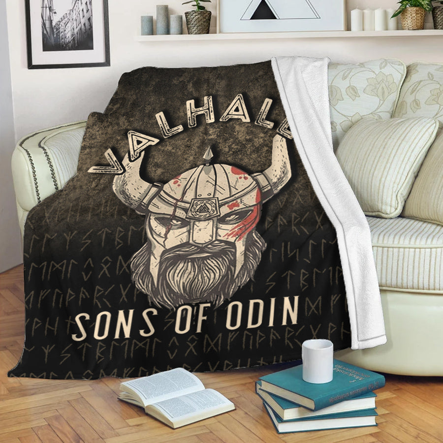 Ligerking Premium Blanket - Valhalla- Sons- Of- Odin Premium Blanket A7