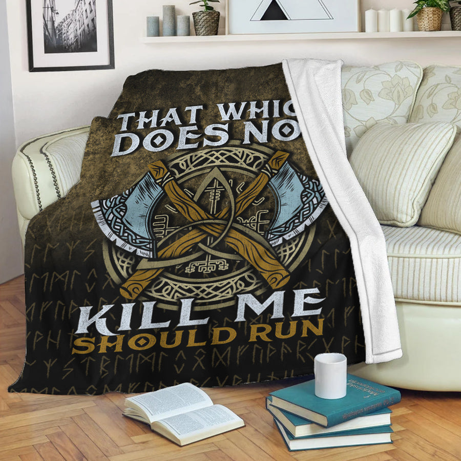 Ligerking Premium Blanket - That Wich Does Not Kill Me Should Run Premium Blanket A7