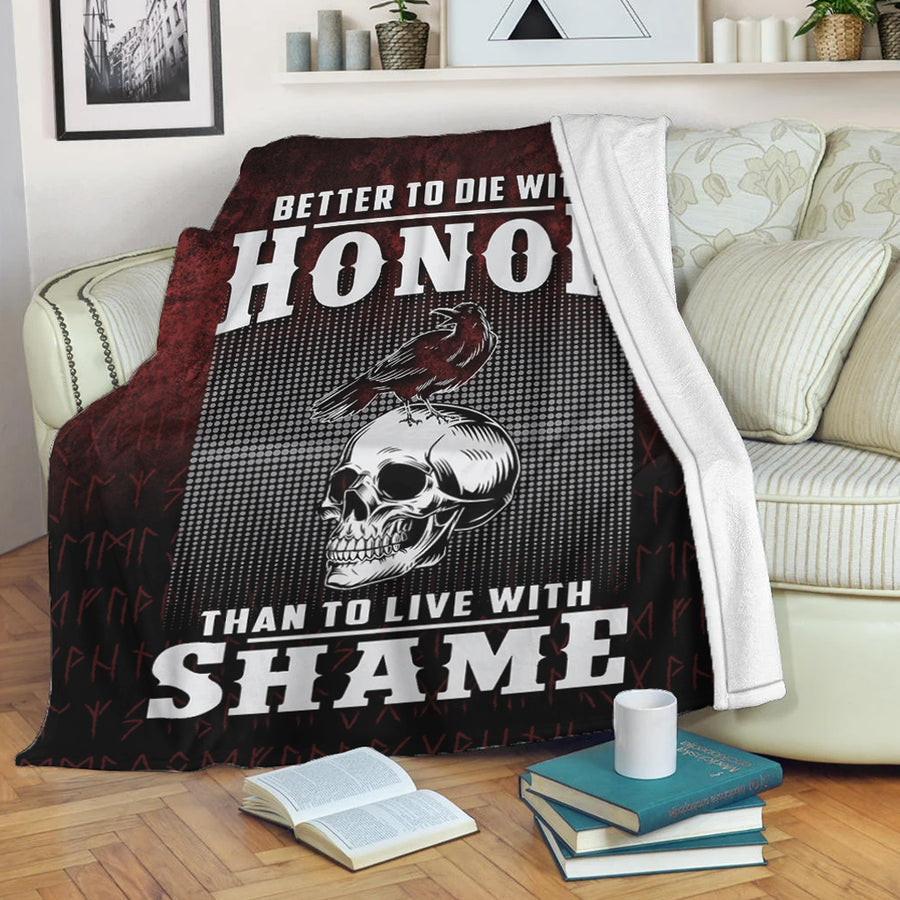 Ligerking Premium Blanket - Better to Die With Honor Than To Live With Shame Premium Blanket A7