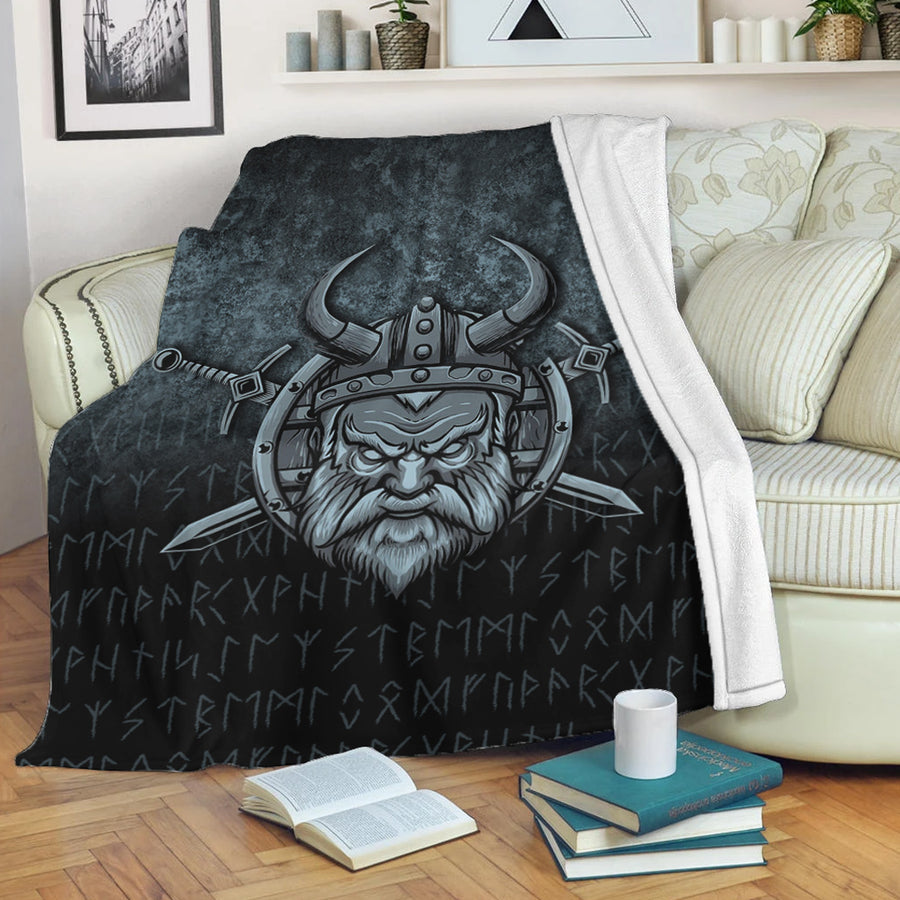 Ligerking Premium Blanket - Victory or Valhalla Warrior Premium Blanket A7