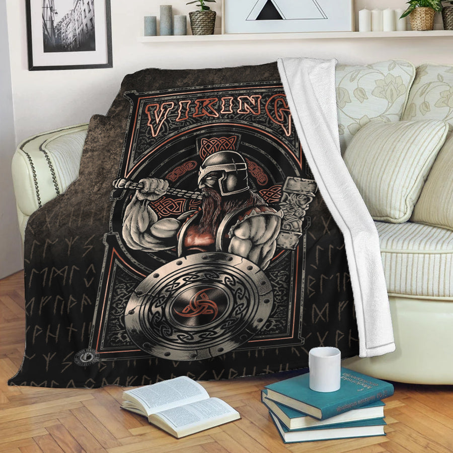 Ligerking Premium Blanket - Vikings- Warriror-Valhalla Premium Blanket A7