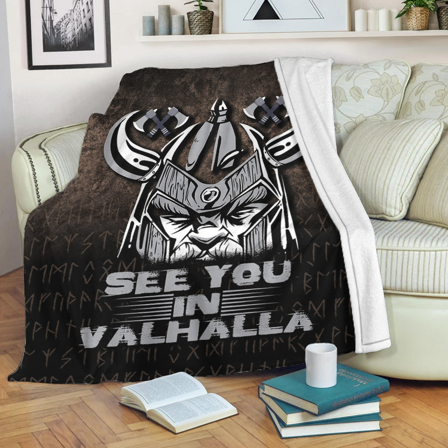 Ligerking Premium Blanket - See You In Valhalla Premium Blanket A7