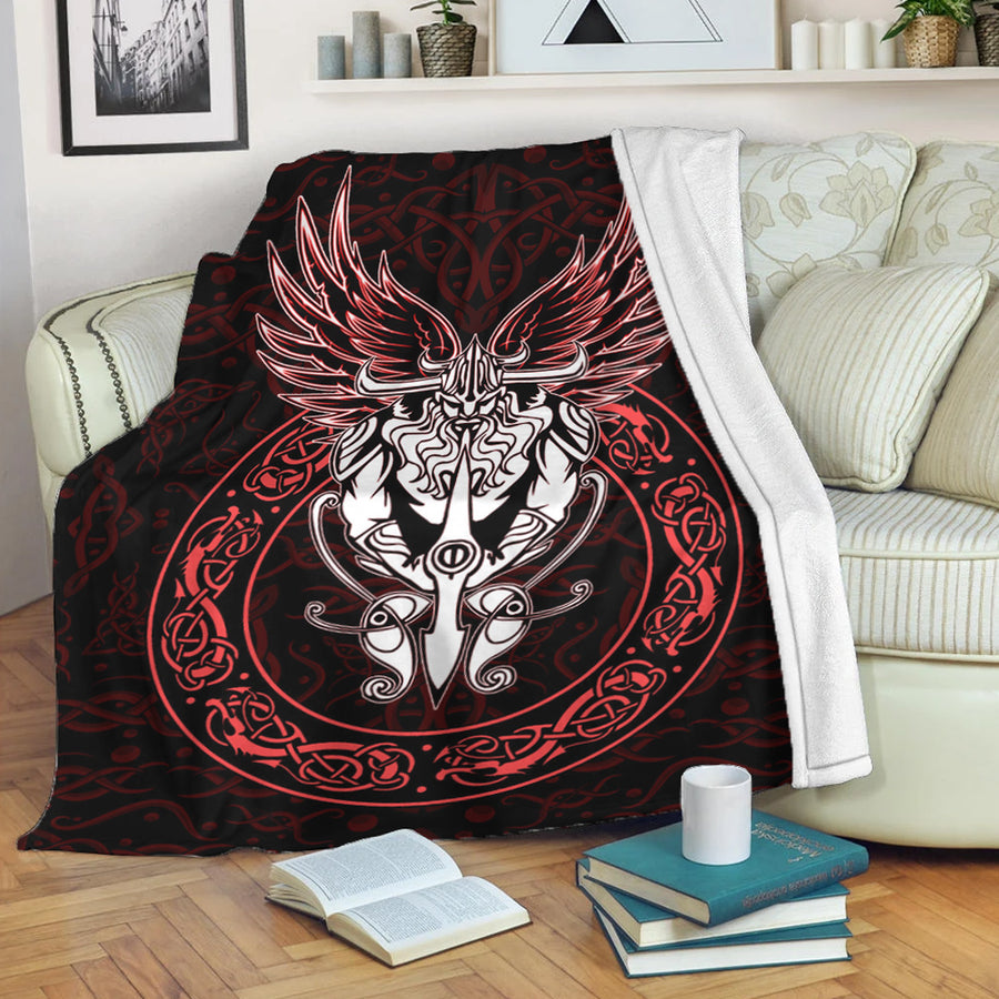 Ligerking Premium Blanket -OdinWing Viking Red Premium Blanket A95