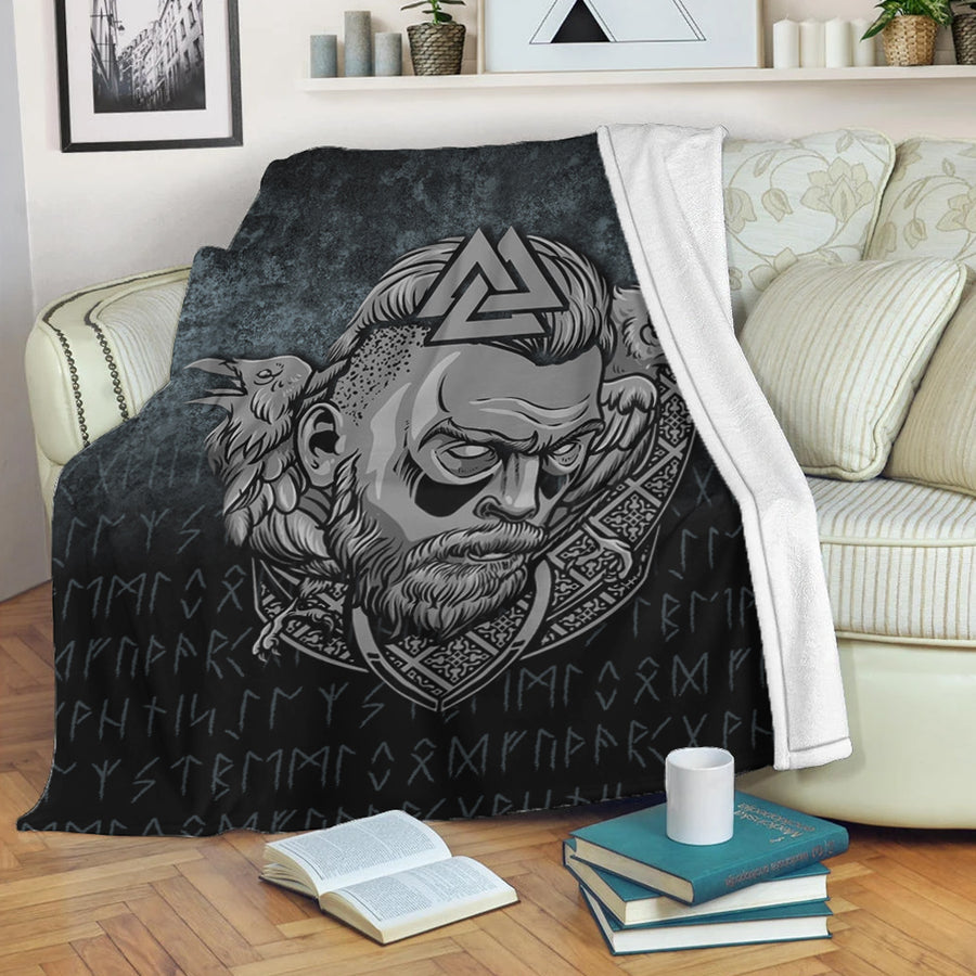 Ligerking Premium Blanket - Victory or Valhalla Warrior Premium Blanket A7