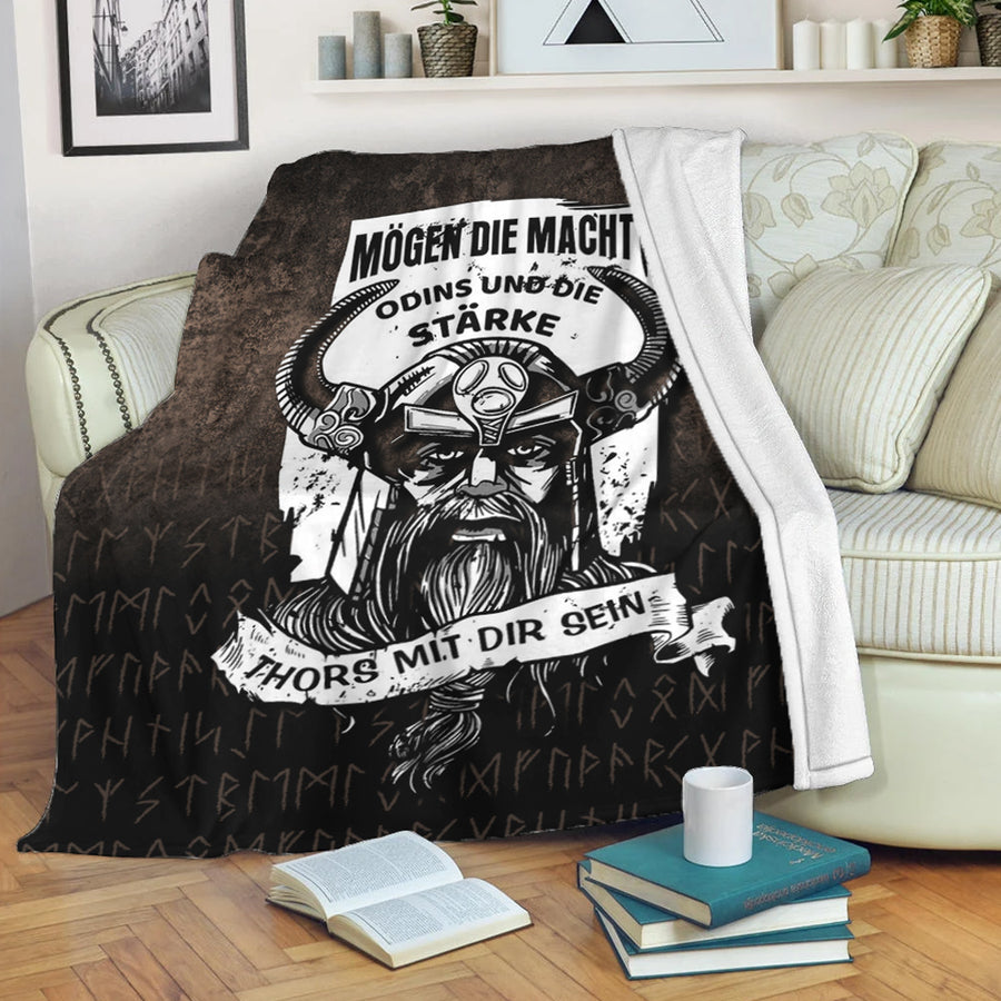Ligerking Premium Blanket - Die Macht Odins Wikinger Walhalla Premium Blanket A7