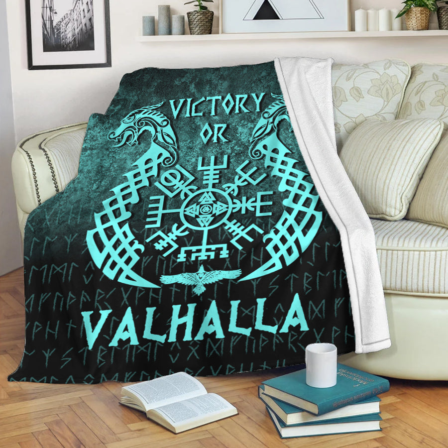 Ligerking Premium Blanket - Victory or Valhalla - Cyan Version Premium Blanket A7