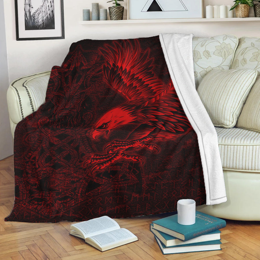 Ligerking Premium Blanket - Raven Mjolnir Red Premium Blanket A95