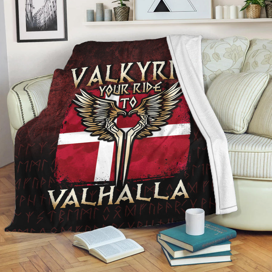 Ligerking Premium Blanket - Valkyrie Your Ride to Valhalla Austria Premium Blanket A7