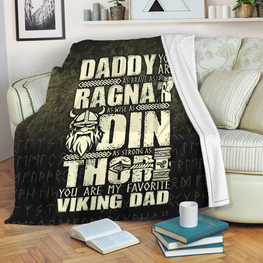 Ligerking Premium Blanket - Daddy You Are As Brave As Ragnar Premium Blanket A7