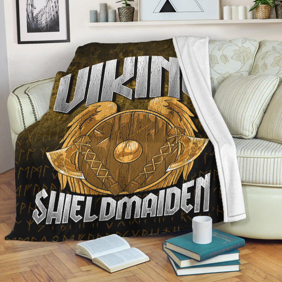 Ligerking Premium Blanket - Viking ShieldMaiden Premium Blanket A7