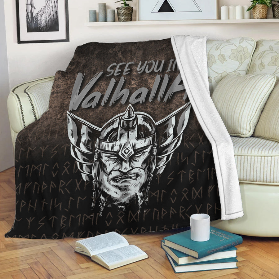Ligerking Premium Blanket - See You In Valhalla Premium Blanket A7