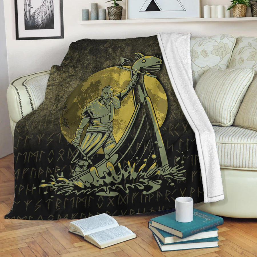 Ligerking Premium Blanket - Victory or Valhalla Drakkar Premium Blanket A7