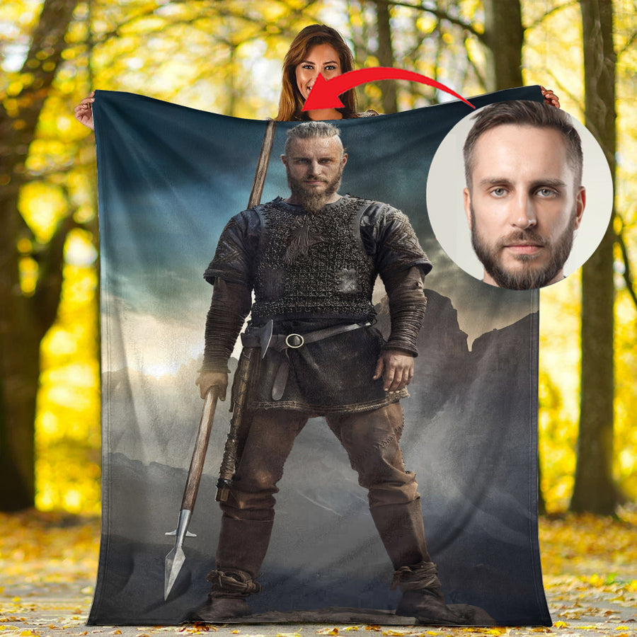 Ligerking Personailzed - Personal Portrait In The Picture Earl Ragnar Ligerking Premium Blanket A35