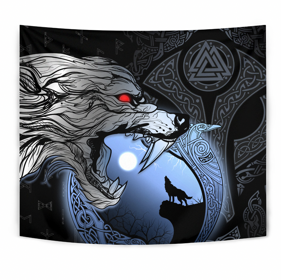 Ligerking Tapestry - Fenrir And Moon A31