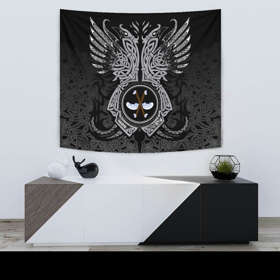 Ligerking Tapestry - Gebo Rune, Raven Tattoo A31