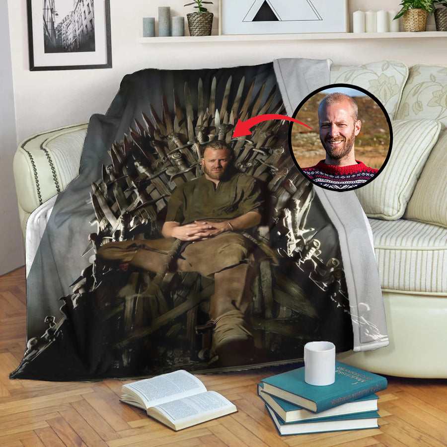 Ligerking Personailzed - Personal Portrait In The Picture Earl Ragnar Ligerking Premium Blanket A35