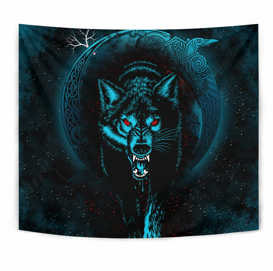 Ligerking Tapestry - Moon Wolf Tattoo A31