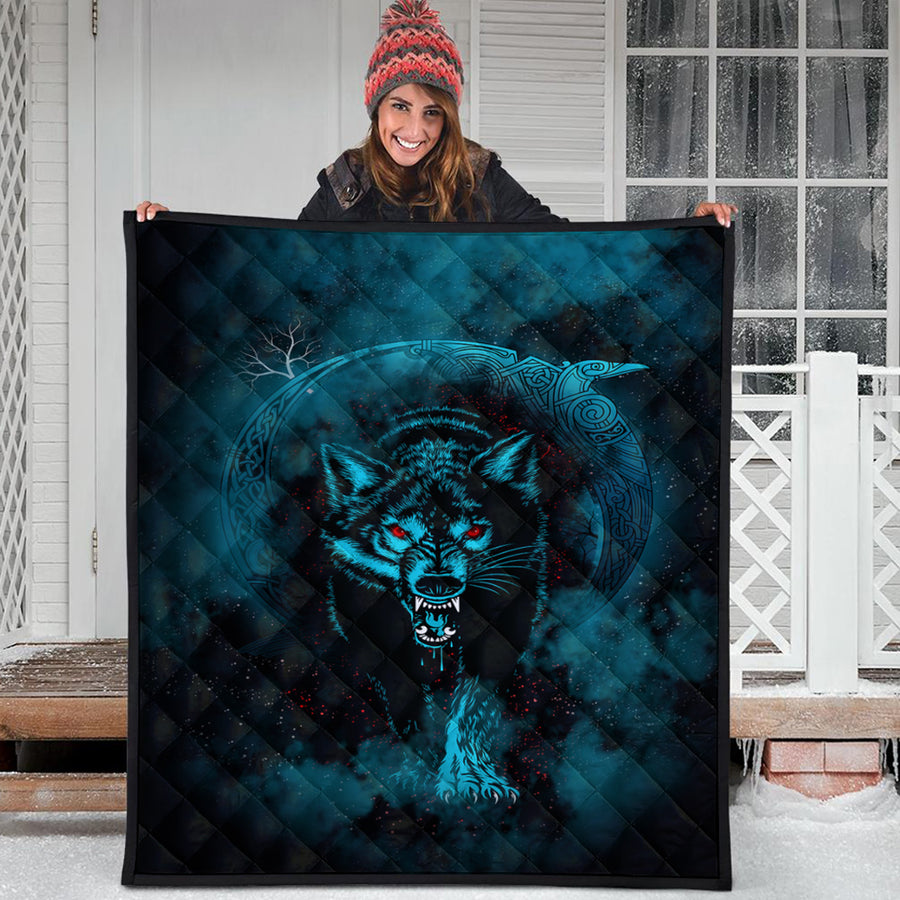 Ligerking Quilt - Moon Wolf Tattoo Quilt A31