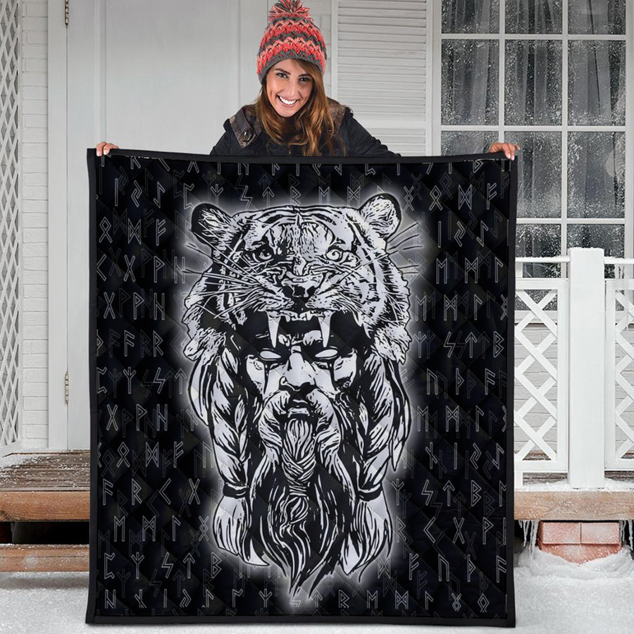 Ligerking Quilt -Wolf Odin Viking Set Quilt A95