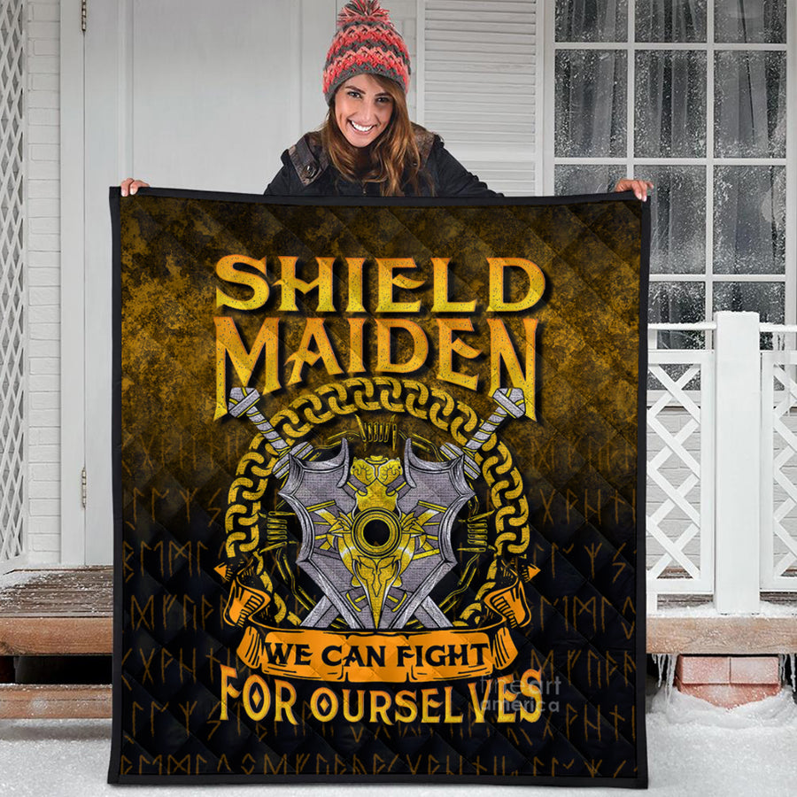 Ligerking Quilt - Shield Maiden We Can Fight For Ourselves Quilt A7