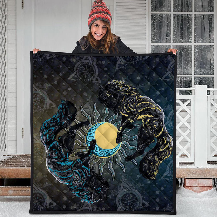 Ligerking Quilt -Skoll and Hati Gradiant Style Quilt A94