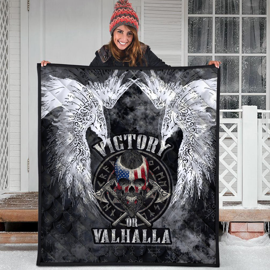Ligerking Quilt -Viking Mystical Raven American Quilt A31