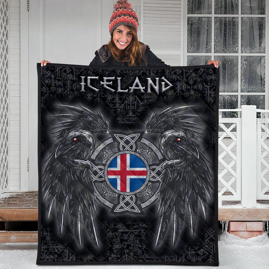 Ligerking Quilt - Iceland Viking Raven Quilt A95
