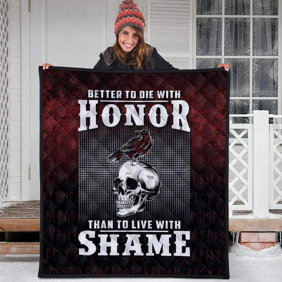 Ligerking Quilt - Better to Die With Honor Than To Live With Shame Quilt A7