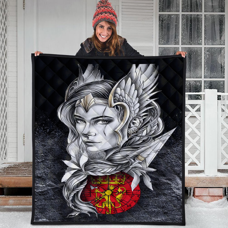 Ligerking Quilt - Valkyries Norway Viking Country Quilt A95
