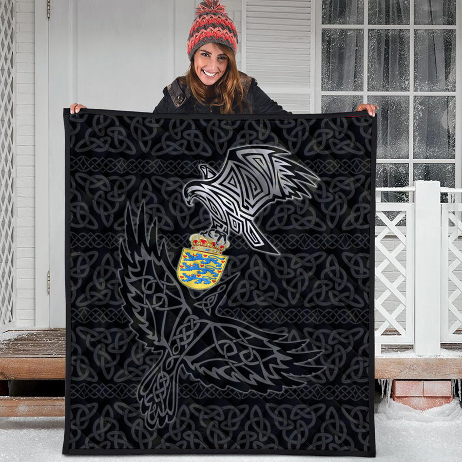 Ligerking Quilt -Denmark Raven Viking Set Quilt A95