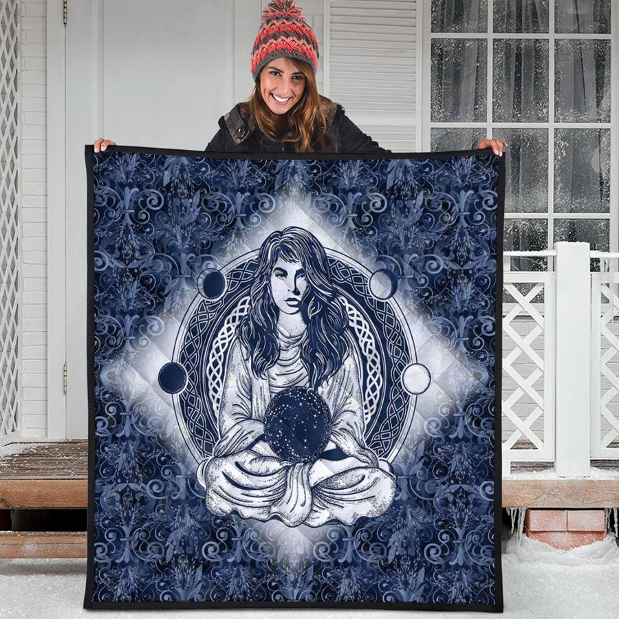 Ligerking Quilt - Wicca Sorceress Celtic Tattoo Quilt A35