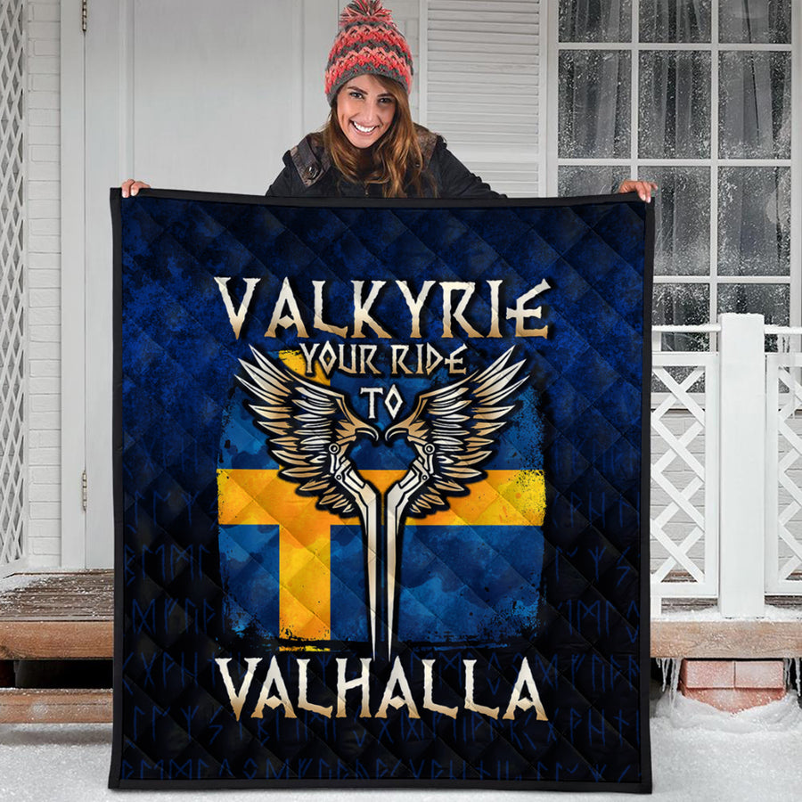 Ligerking Quilt - Valkyrie Your Ride to Valhalla Sweden Quilt A7