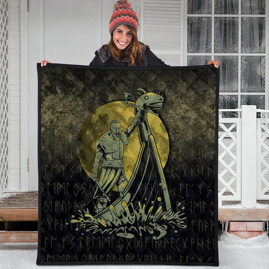 Ligerking Quilt - Victory or Valhalla Drakkar Quilt A7
