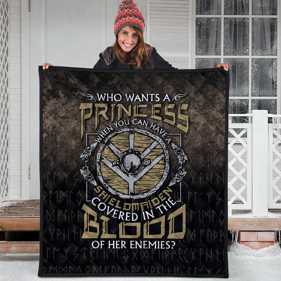Ligerking Quilt - Who-Wants-A-Princess-Instead-Of-A-Shield-Maiden Quilt A7