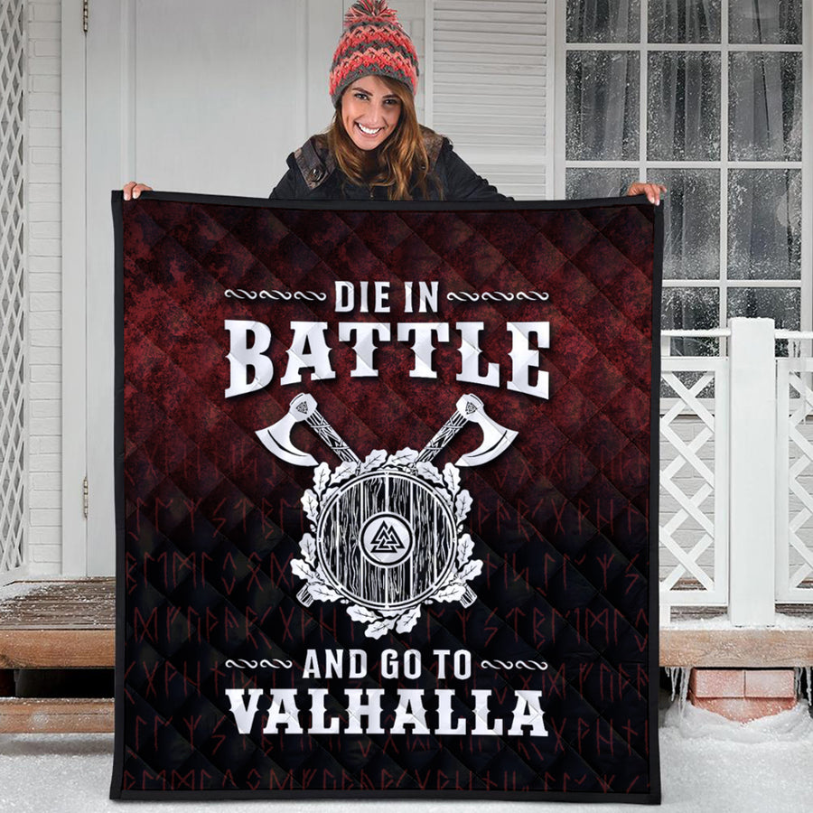 Ligerking Quilt - Die in Battle and Go To Valhalla Quilt A7