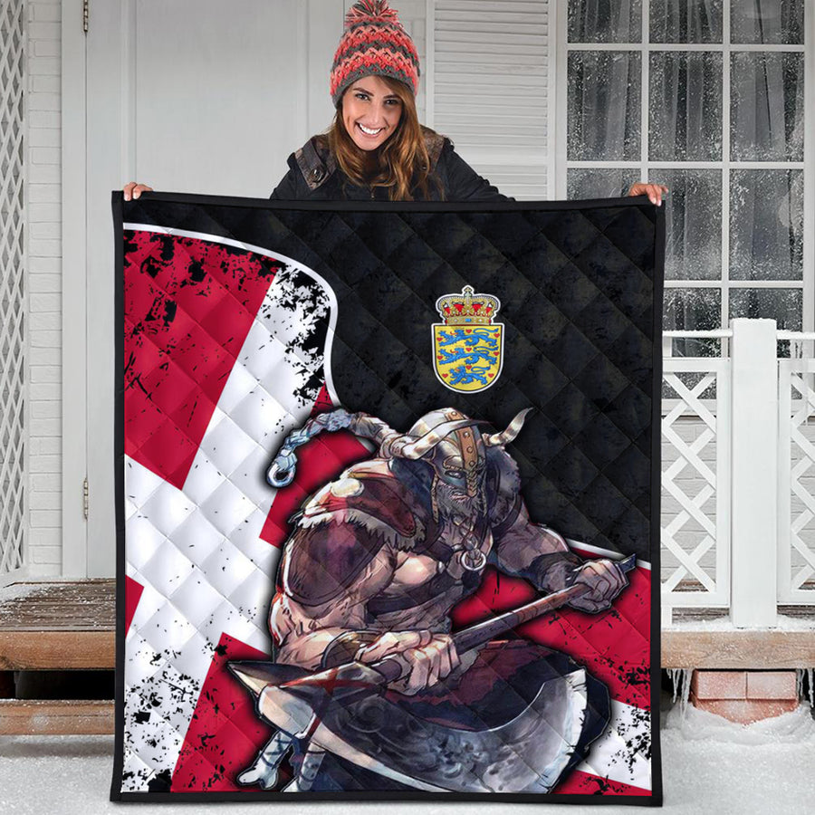 Ligerking Quilt - Denmark Warrior Brush Style Quilt A35