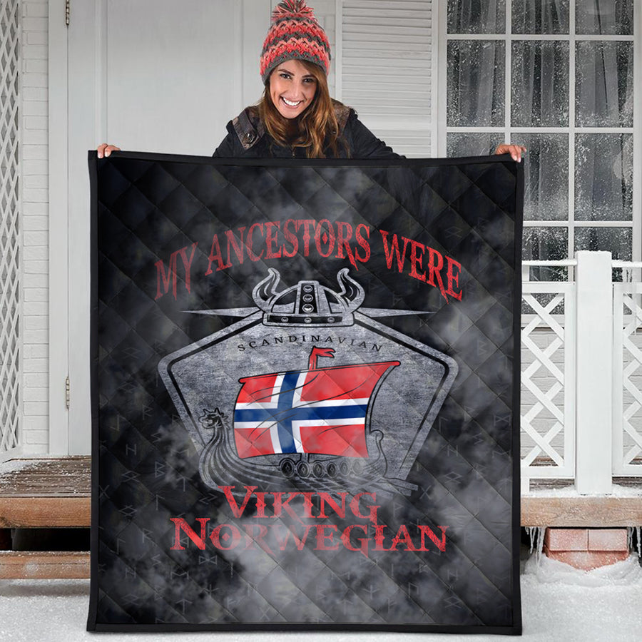 Ligerking Quilt -Viking Norway Drakka Scandinavian Quilt A31