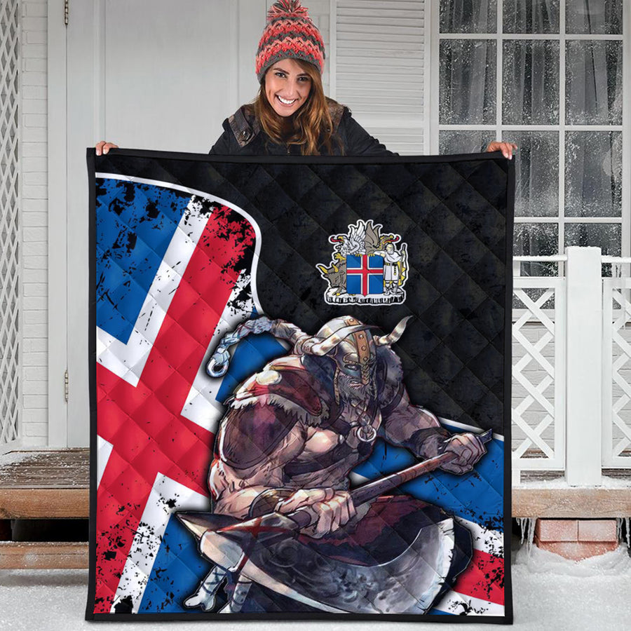 Ligerking Quilt - Iceland Warrior Brush Style Quilt A35