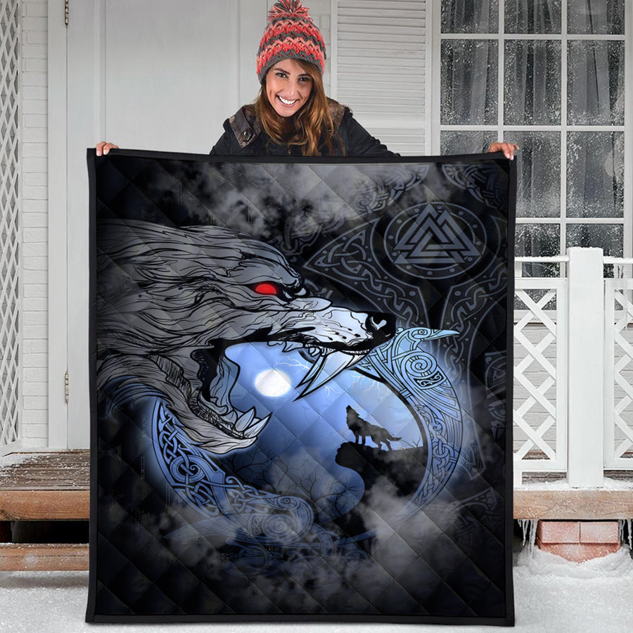 Ligerking Quilt - Fenrir And Moon Quilt A31