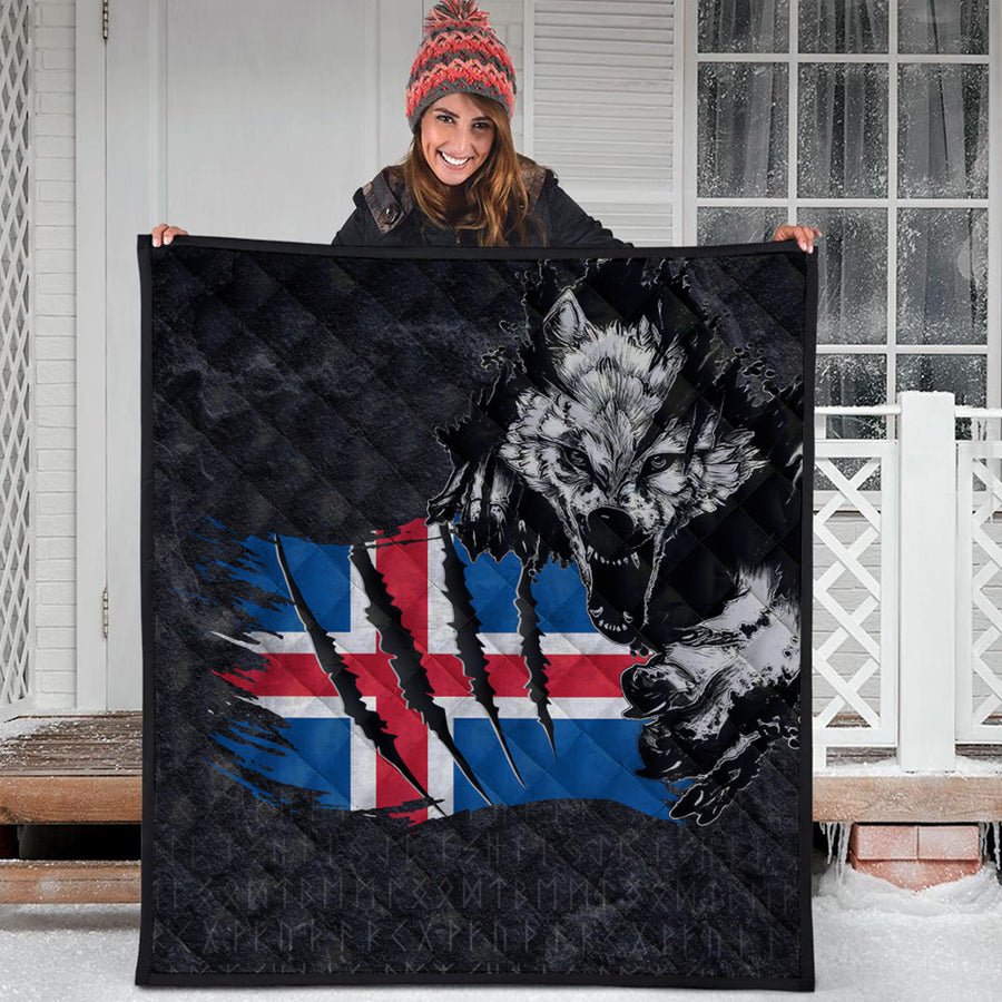 Ligerking Quilt - Iceland Wolf Viking Quilt A95