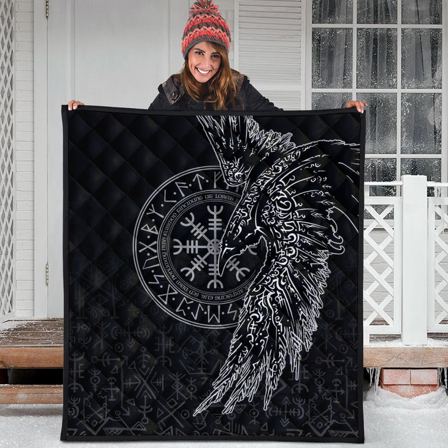 Ligerking Quilt - Raven and Helm of Awe Quilt A94