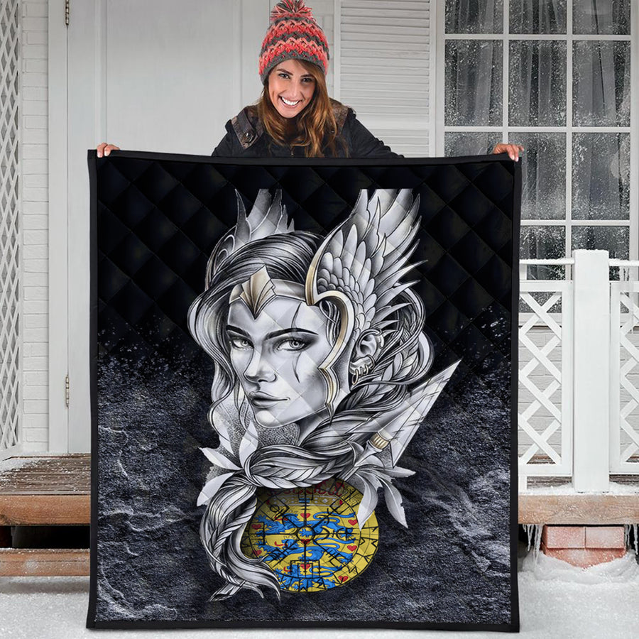 Ligerking Quilt - Valkyries Denmark Viking Country Quilt A95