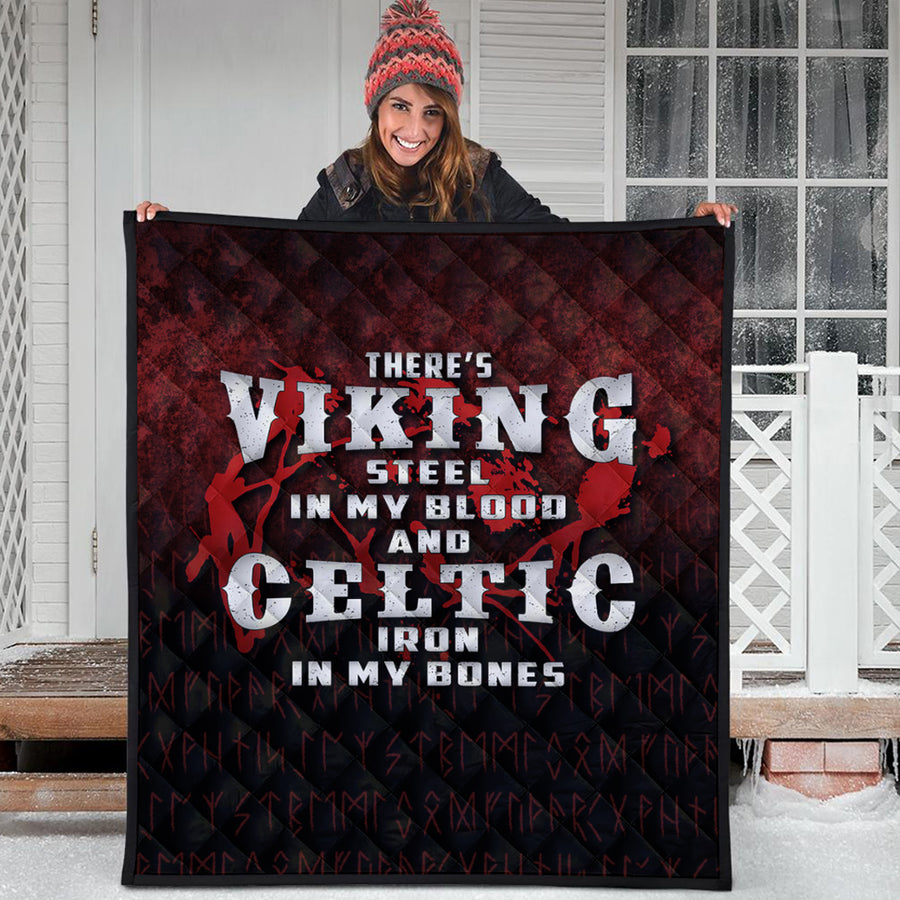 Ligerking Front And Back Car Mats - There's Viking Steel In My Blood And Celtic Iron In My Bones Front And Back Car Mats A7