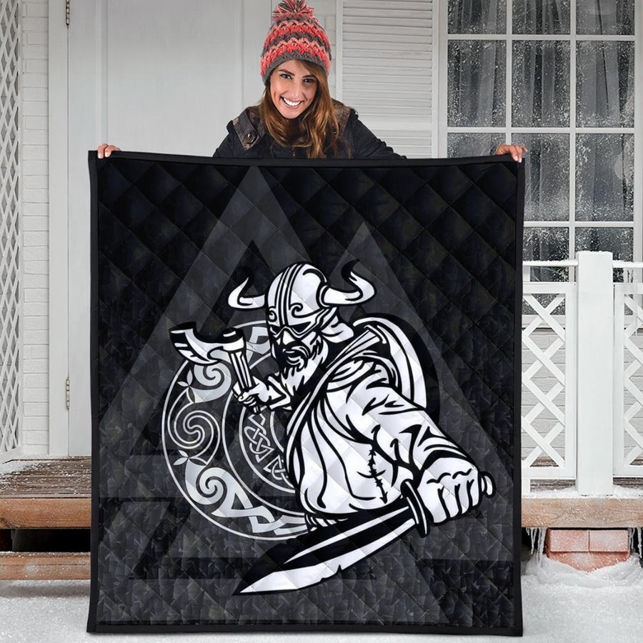 Ligerking Quilt -Warriors Valknut Style Quilt A94