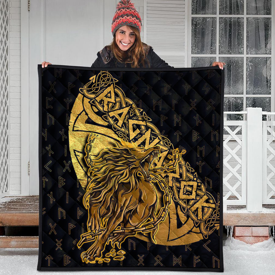 Ligerking Quilt - Fenrir Ragnarok Gold Quilt A94