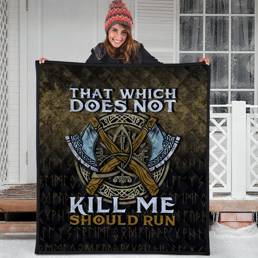 Ligerking Quilt - That Wich Does Not Kill Me Should Run Quilt A7