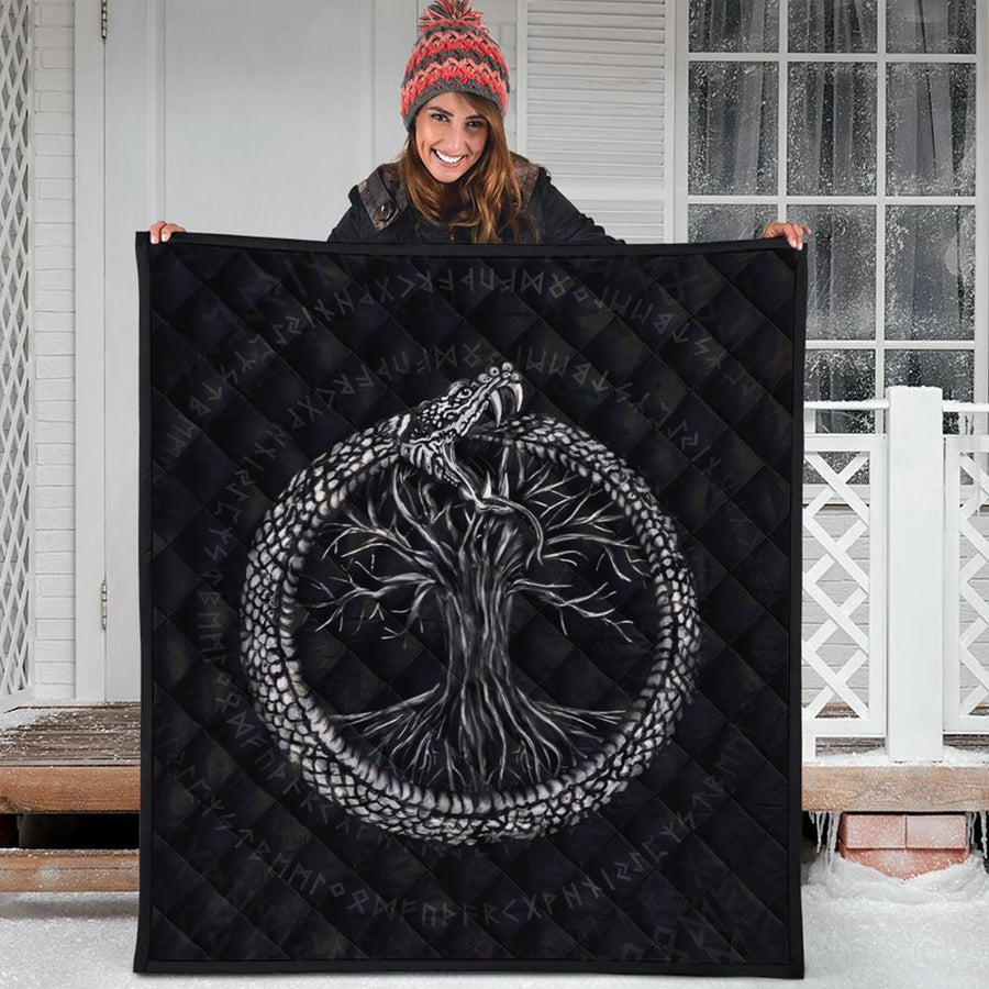 Ligerking Quilt - Ouroboros with Tree of Life Quilt A7